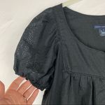 French Connection  Black Floral Babydoll Short Sleeve Top 2 Whimsigoth Photo 1