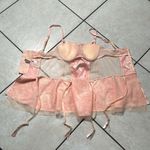 Victoria's Secret NWT Victoria’s‎ Secret Baby Pink Floral Satin Bustier Corset Photo 7