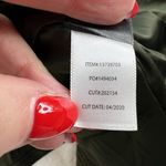 Torrid 5 5X Textured Ponte Crop Military Jacket Green Gold Button Ribbed Women's Photo 9