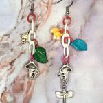 Handmade Fairycore Woodland Mushroom Earrings Photo 3