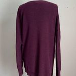 Athleta  | Burgundy Rest Day Asymmetrical Hem Knit Sweater Sz M Photo 7