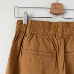 Madewell The Neale Straight-Leg Pleated Trouser Pant in Drapeweave in Toffee Photo 8