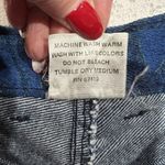 Vtg YES Size 9 25” Mom Jeans Blue Denim High Rise Tapered Leg Tribal Pattern USA Photo 7