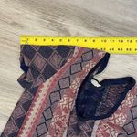 Lucky Brand Navy, Pink & Tan Aztec Print Short Sleeve T-Shirt Size Large Photo 8