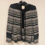 Rebecca Taylor  Black and White Stripe Tweed Peplum Jacket Size 6 EUC Photo 1