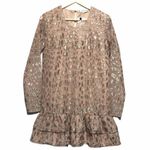 Lovers + Friends  Mini Drop Waist Dress Pink Holiday New Years XS Photo 3