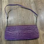 Bonita Bags Purple Snakeskin Purse Photo 4