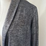 Majestic  Filatures Open Black Linen‎ Stretch Metallic Blazer Jacket Size 3 Photo 6