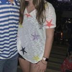 Star Sweater Short Sleeve Boutique Shirt! Multiple Size L Photo 0