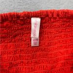 Xhilaration  XS‎ Orange Multicolored Floral Mini Dress Strapless Zip Top Cotton Photo 3