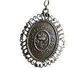 Designer Embossed Hobo Bag Chocolate Brown Rope Handle Embellished Beaded Detail Photo 11