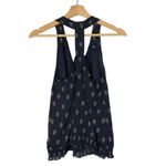 Lucky Brand  Navy Blue Printed Wrap Racerback Tank Top M Photo 1