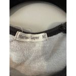 Marine layer  Baseball T-Shirt 3/4 Sleeve Heather Grey Charcoal Medium Warm Photo 3