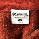 Columbia Red Wool Cotton Quarter Zip Sweater Photo 7