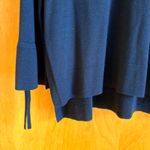 J Crew Navy Blue V Neck Bell Sleeve Tie Detail Sweater Knit Top Womens Size L Size L Photo 1