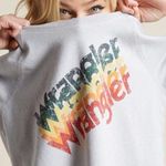 Modcloth Wrangler x Sweatshirt XS Pullover Vintage Text Graphic Long Sleeve Photo 0