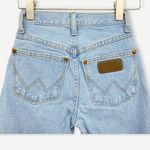 Vintage Wrangler Light Wash Tapered Leg Size 0 Blue Photo 5