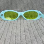 New Divine Eyewear Medusa Light Blue/Clear Yellow Sunglasses Women's NWT Blue Photo 3