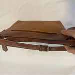 st. john's bay  Tote Shoulder Crossbody Bag Purse Brown Tan Zip Pocket Women Photo 3