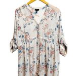 Torrid 00 Floral Cottagecore High Low Button Down Shirt Dress Roll Sleeve Blouse Photo 1