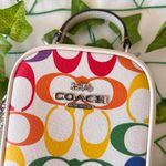 Coach  Eva Phone Crossbody In Rainbow Signature Canvas ck189 Photo 1