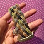 Nadri Matte Brass Cuban Elegant Multicolor metal Braided Bracelet 7” New in 🎁 Silver Photo 4