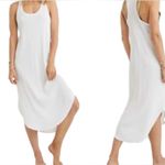Aerie  Women’s White Ribbed Midi‎ Summer Racerback Tank Dress Size Med Photo 5