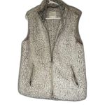 Thread & Supply White Sherpa Zip Vest Women’s Size Large Cozy Outerwear Photo 0