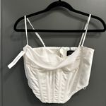 Bardot White Corset CropTop Photo 0
