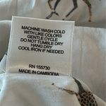 Jane and Delancey  White Novelty Giraffe Print‎ Button Down Tunic Top Medium Photo 6