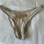 SKIMS  swim bottoms CHEEKY TANGA‎ COLOR CHROME SIZE M NWT Photo 0