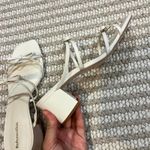 Reformation Elodie Bow Block Heel Sandals Photo 4