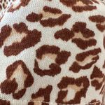 Nine West New  Woman’s Animal Print T-shirt Sweater Dress, Sz L Photo 9