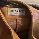 Mina.B Paris Cognac Faux Leather Zippered Jacket front zipper pockets EU40 US6 Brown Size 6 Photo 1