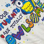 Bella Canvas Teacher Shirt - Our Students are Owlsome 3/4 Length sleeved jersey shirt Photo 4