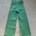 ZARA Green Jeans Wide-Leg High-Rise Photo 2