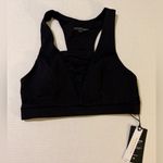 Lanston Sport Los Angeles Black Nylon Spandex Lycra NWT Sports Bra Photo 1