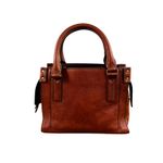 Fossil  Claire Cow Leather Mini Satchel Bag Brown Classic Office Preppy Timeless Photo 4