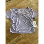Nine West  Shirt‎ Womens Lavender NWT Yoga Gym Wicking Cutout Back $46 New! Photo 6