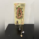 Her Universe Studio Ghibli Kiki's Delivery Service Floral Jiji & Lily Charm Claw Clip Photo 2