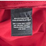 Lafayette 148 New York Red Belted Midi Shirtdress Pockets Front Full Zip Size 16 Photo 11