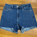 Judy Blue  Los Angeles High Waist Frayed Hem Denim Shorts Womens Size Medium Photo 0