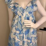 Peach Love California  Blue Floral Mini Dress Photo 1