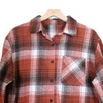Amazon Womens L Plaid Long Sleeve Button Down Shirt Photo 2