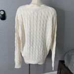 Old Navy Oversized Slouchy Cable-Knit Cardigan Sweater, Creme De La Creme, M Photo 2