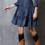 VICKY AND LUCAS Denim Blue Women's Dress. 100 % COTTON 💙💙💙💙 Size M Photo 0