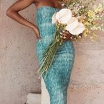 House Of CB NWOT  Sasha Strapless Dress Ivy Green Size XS Photo 3