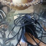 Bamboo  Strappy Suede Black Sandal Size 8.5 Photo 1