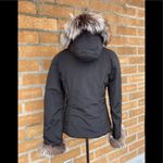 Authentic postcard fox fur jacket size 8 Black Photo 6