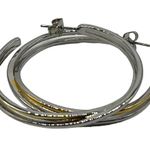 NEW REAL SIMPLE RS silver and gold fashion hoop earrings Photo 5